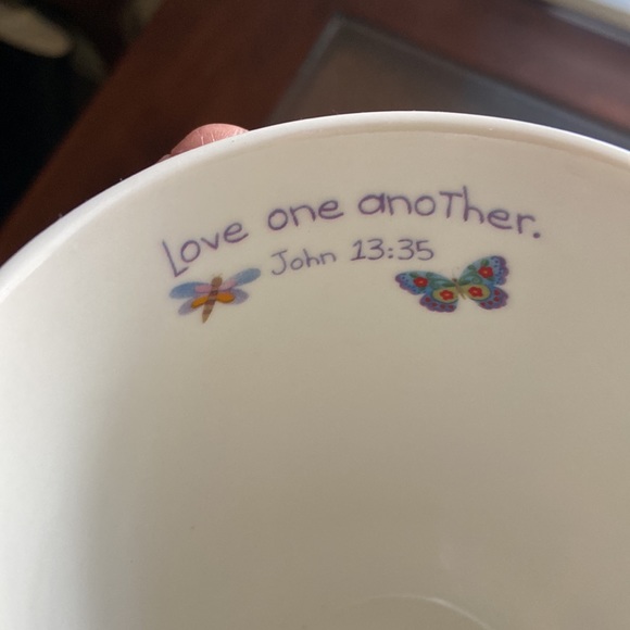 Fill your life with Love Butterfly orange & blue  Mug - Picture 3 of 9
